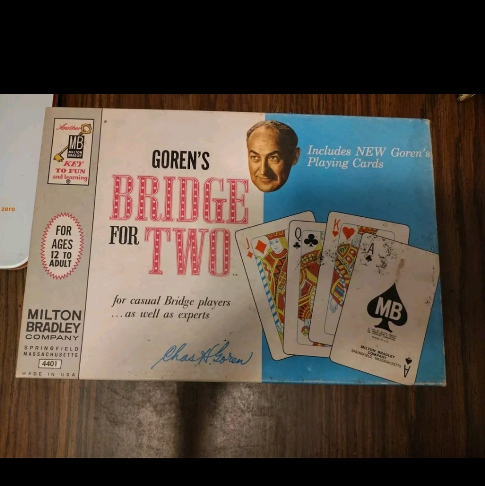 1964 vintage bridge game in box